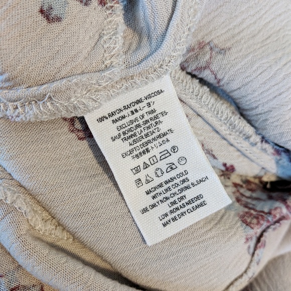 Free People Tunic Top Floral - XS - Picture 5 of 6